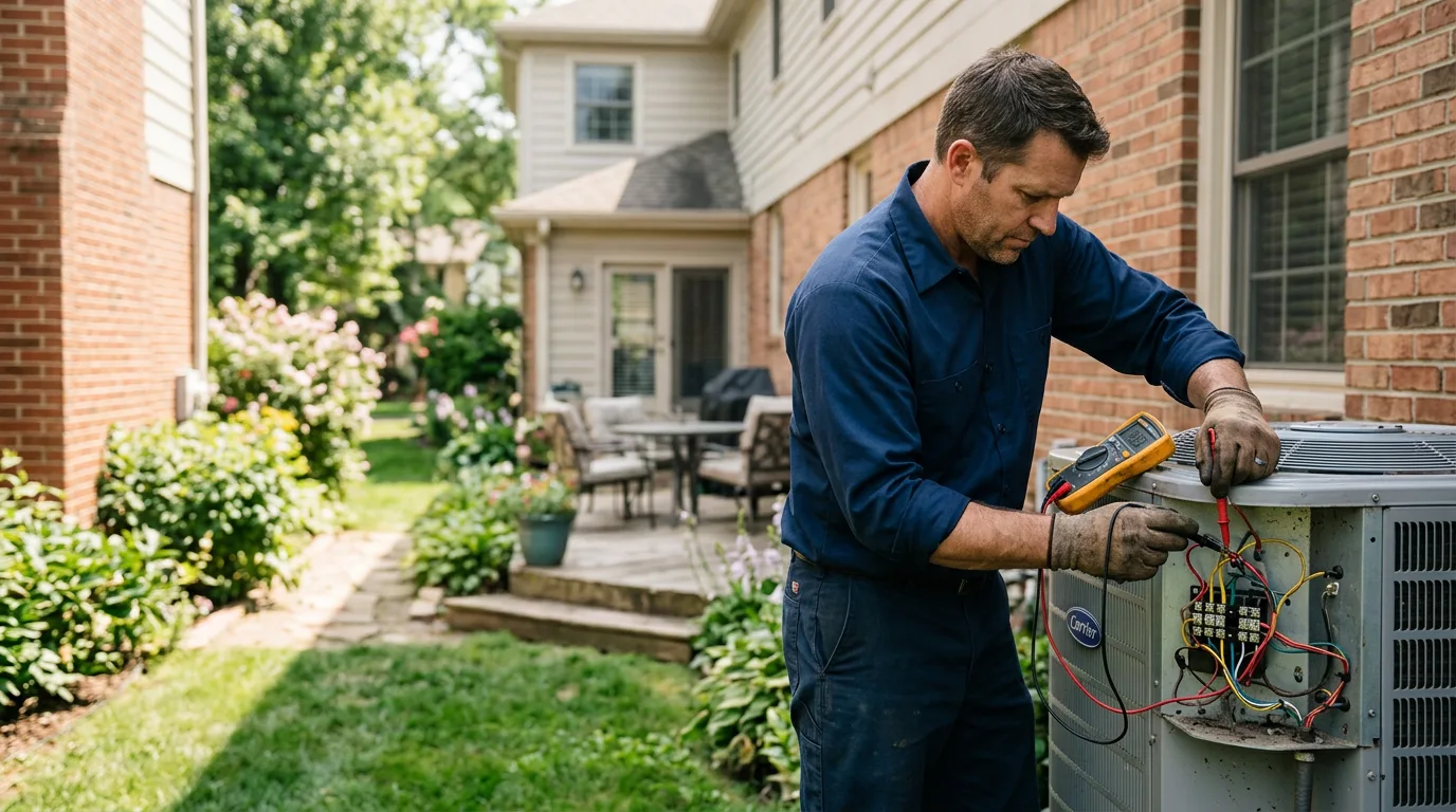 HVAC technician working near Short Hills, NJ